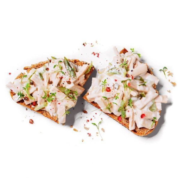 bedda Fleischsalat vegan auf Brot