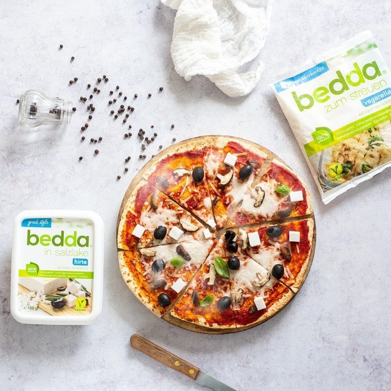 Schenlle vegane Tortilla-Pizza