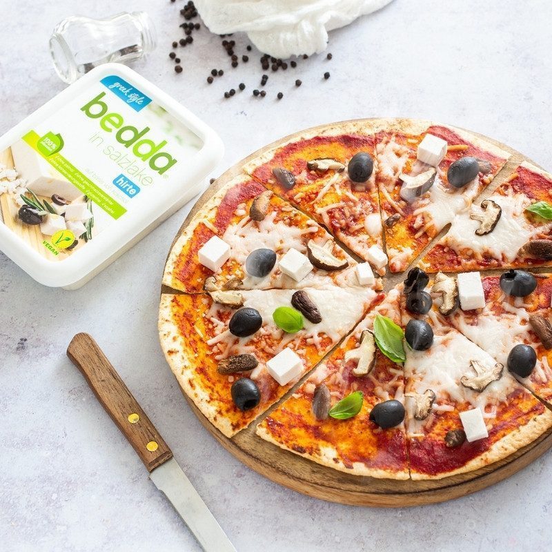 Schenlle vegane Tortilla-Pizza