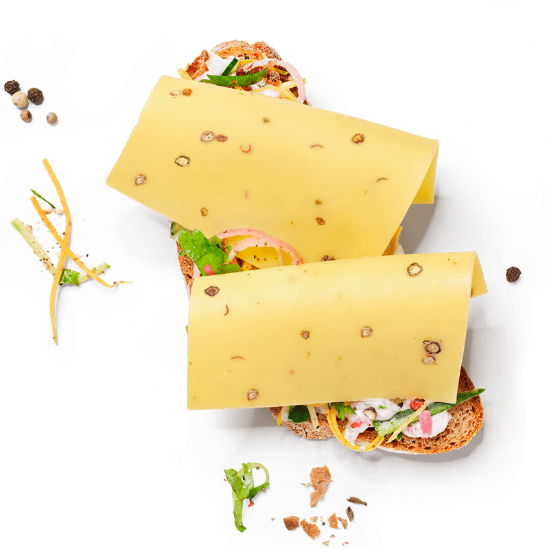 bedda Scheiben Pfeffer auf Brot