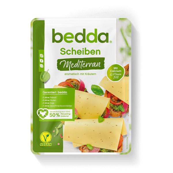 bedda Scheiben Mediterran in der Verpackung