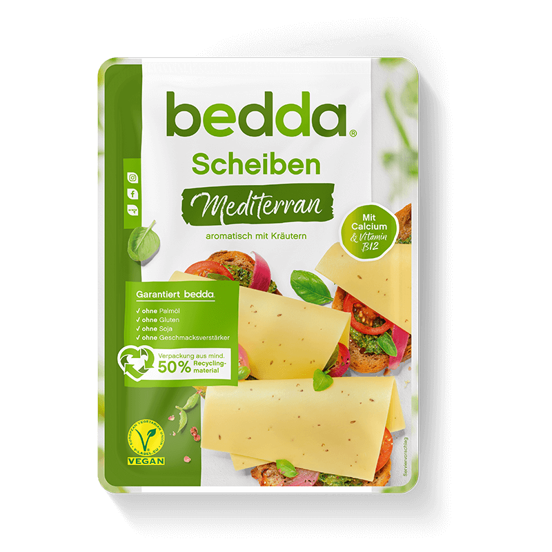 bedda Scheiben Mediterran in der Verpackung