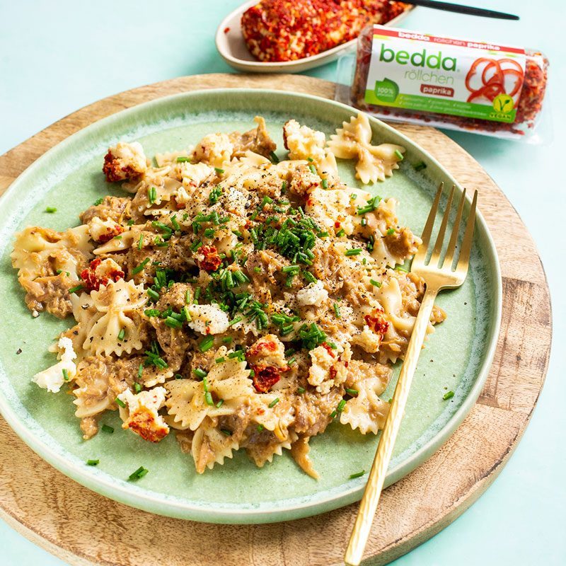 Nudeln mit karamellisiertem Kraut